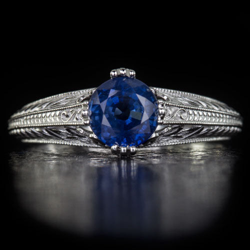 Buy Zarkan Royal Blue Diamond Stylish Pure Silver Love Ring at Amazon.in
