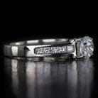 1.36ct NATURAL IDEAL CUT ROUND EXCELLENT DIAMOND F COLOR ENGAGEMENT RING 14K