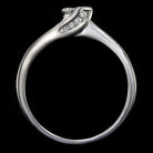 NATURAL 3/4ct ROUND PRINCESS CUT DIAMOND ENGAGEMENT RING COCKTAIL 14K WHITE GOLD