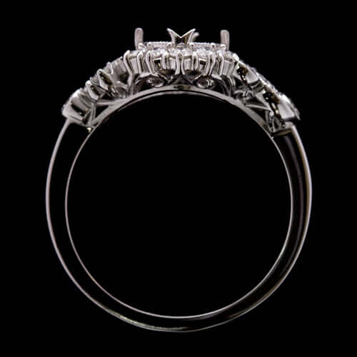 14k Yellow Gold 1/2 Carat Round cut Vintage Inspired Engagement Ring Set |  Sarraf.com