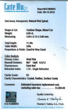 0.83c NATURAL VIVID PINK RICH SPINEL CUSHION CUT PGS CERTIFIED LOOSE OVAL PURPLE