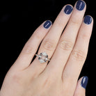 VINTAGE STYLE ONYX DIAMOND RING SETTING SEMI MOUNT COCKTAIL ART DECO TARGET
