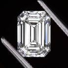 1.18c LAB CREATED DIAMOND CERTIFIED D VVS2 EMERALD CUT LOOSE COLORLESS CREATED