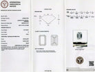 1 CARAT LAB CREATED DIAMOND CERTIFIED E VVS2 EMERALD SHAPE CUT LOOSE COLORLESS