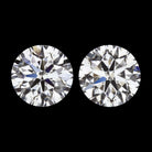 2 CARAT LAB CREATED DIAMOND STUD EARRINGS CERTIFIED G VS1 PAIR EXCELLENT ROUND