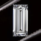 0.90ct LAB CREATED DIAMOND LONG BAGUETTE CUT CERTIFIED F VS1 EMERALD SHAPE 1ct