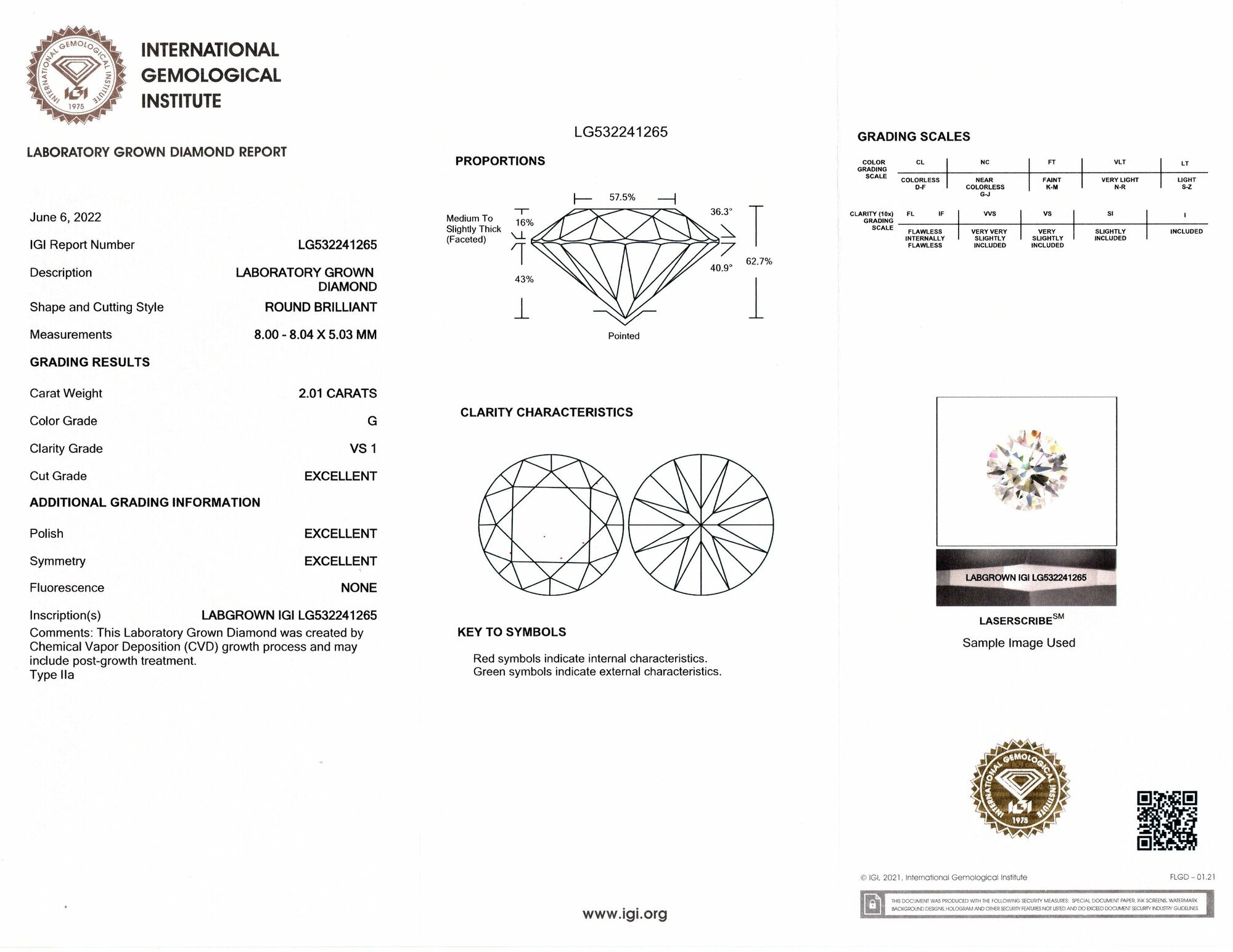 4 CARAT LAB CREATED DIAMOND STUD EARRINGS CERTIFIED G VS1 PAIR EXCELLENT ROUND
