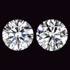 2 CARAT LAB CREATED DIAMOND STUD EARRINGS CERTIFIED E SI1 PAIR EXCELLENT ROUND