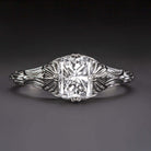 1 CARAT CERTIFIED D SI1 DIAMOND ENGAGEMENT RING VINTAGE FILIGREE SOLITAIRE 1ct