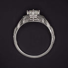 1 CARAT CERTIFIED D SI1 DIAMOND ENGAGEMENT RING VINTAGE FILIGREE SOLITAIRE 1ct