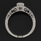 0.89ct I SI2 OLD EUROPEAN CUT DIAMOND ENGAGEMENT RING VINTAGE ANTIQUE NATURAL