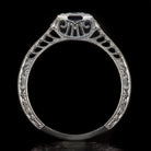 GIA CERTIFIED G VVS2 OLD EUROPEAN CUT DIAMOND ENGAGEMENT RING VINTAGE FILIGREE