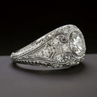 0.94ct OLD EUROPEAN CUT K VS1 DIAMOND ENGAGEMENT RING VINTAGE ANTIQUE ART DECO