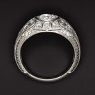 0.94ct OLD EUROPEAN CUT K VS1 DIAMOND ENGAGEMENT RING VINTAGE ANTIQUE ART DECO