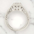 0.86ct NATURAL DIAMOND RING ROUND CUT VINTAGE STYLE CLASSIC ENGAGEMENT