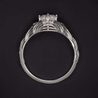 1.18c LAB CREATED DIAMOND ENGAGEMENT RING CERTIFIED D VVS2 EMERALD CUT VINTAGE